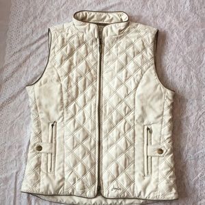 Joules Nimba Riding Vest Quilted Cream Size 6